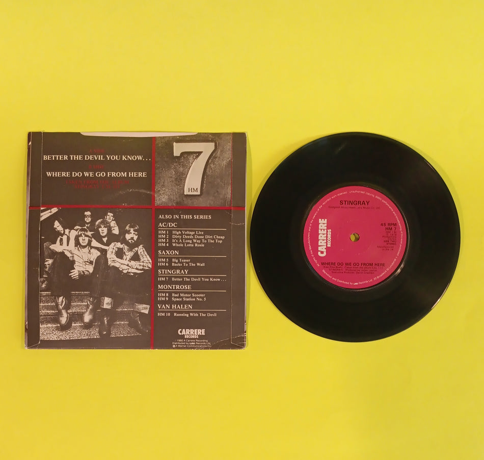 Stingray - Better the Devil You Know (UK 7") - 1980 - HM 7 Used - VG++ - Vinyl
