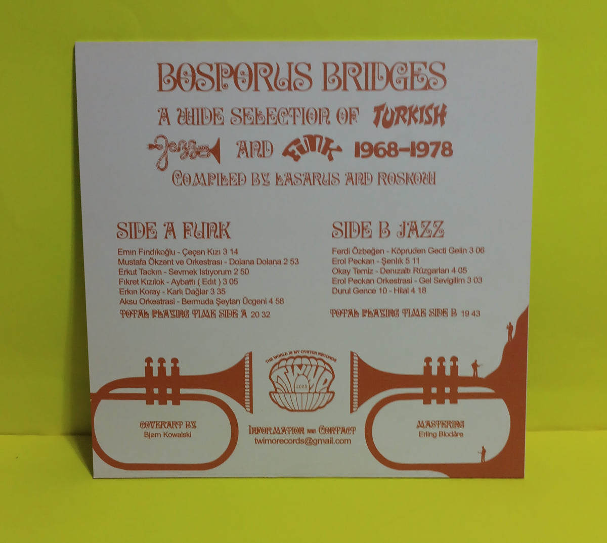 Various - Bosporus Bridges - A Wide Selection of Turkish Jazz & Funk - 2021 - 0001 New - EX - Vinyl