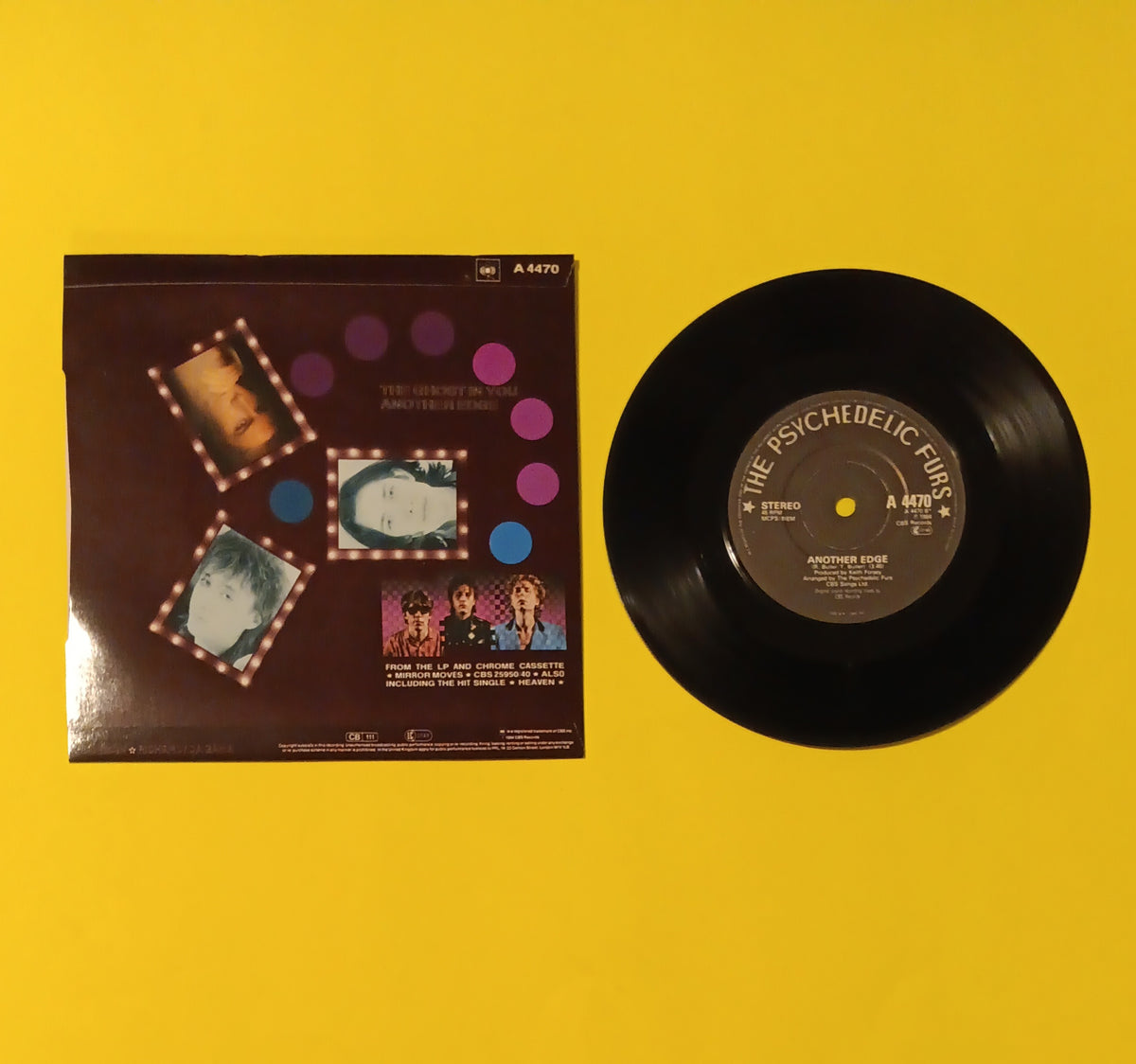 The Psychedelic Furs  - The Ghost in You (UK 7") - 1984 - A 4470 Used - EX - Vinyl