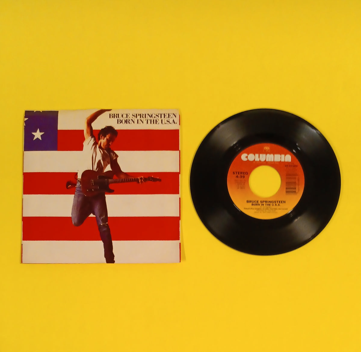 Bruce Springsteen - Born In The U.S.A. / Shut Out The Light 7" - 1984 - 38-04680 Used - VG++ - Vinyl