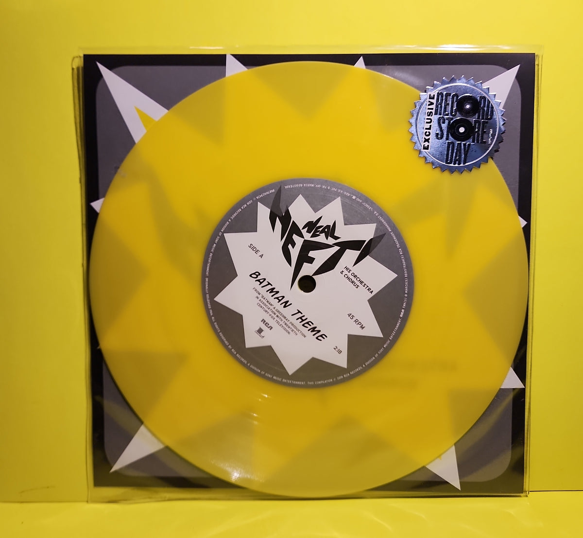 Neal Hefti His Orchestra & Chorus - 7" RSD Batman Theme - 2015 - 88875142347 New - Sealed - Vinyl