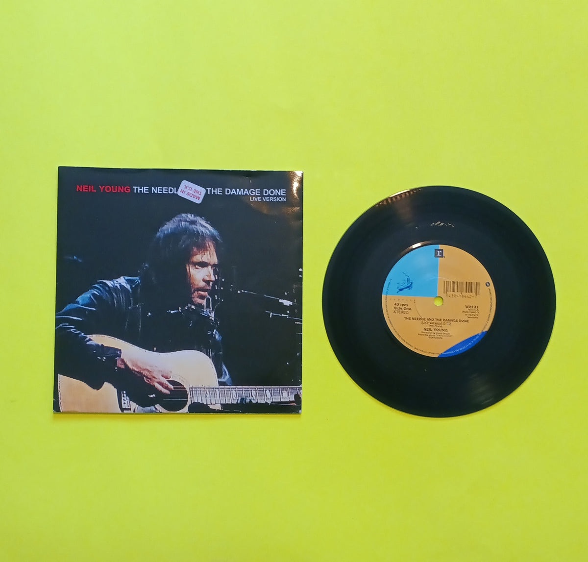 Neil Young - The Needle And The Damage Done (Live Version) (UK 7") - 1993 - W0191 Used - VG++ - Vinyl