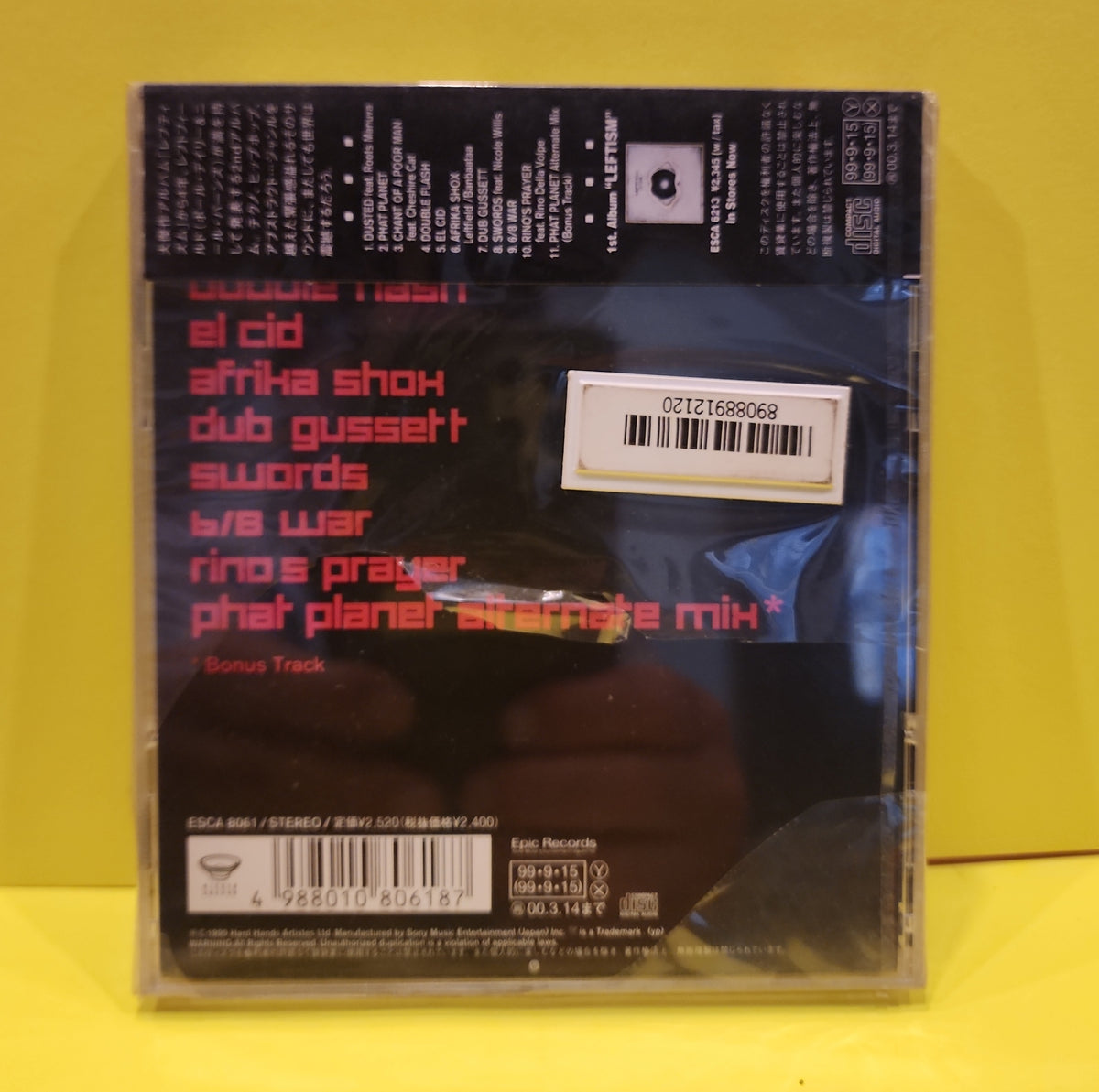 Leftfield - Rhythm and Stealth - 1999 - ESCA 8061 New - Sealed - CDs