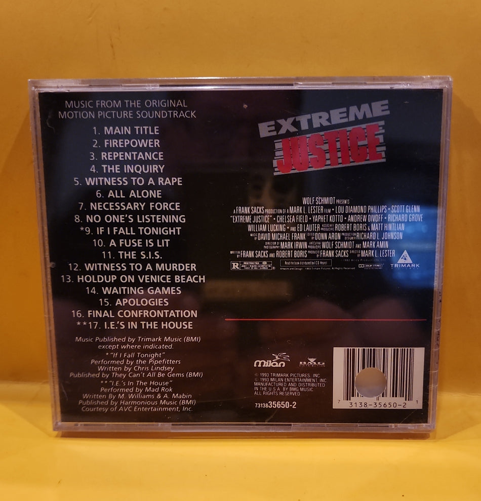 David Michael Frank - Extreme Justice (Music From The Original Motion Picture Soundtrack) - 1993 - 7313835650-2 New - Sealed - CDs