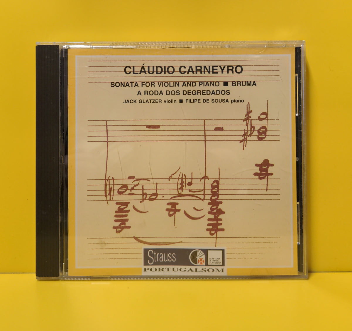Cláudio Carneyro - Jack Glatzer, Filipe de Sousa - Sonata For Violin And Piano • Bruma • A Roda Dos Degredados - 1995 - SP 4060 Used - EX - CDs - Reissue