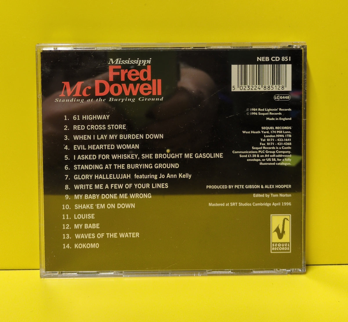 Mississippi Fred McDowell - Standing At The Burying Ground - 1996 - NEB CD 851 Used - NM - CDs