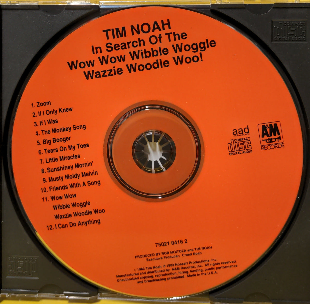 Tim Noah - In Search Of The Wow Wow Wibble Woggle Wazzie Woodle Woo! - 1991 - 75921 0416 2 Used - EX - CDs