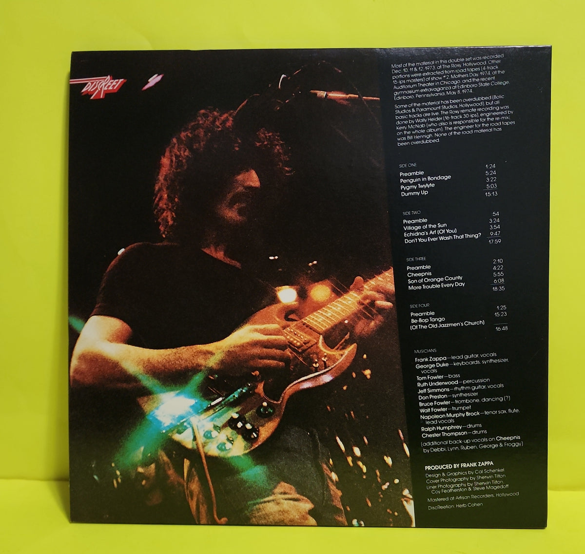 Frank Zappa  - Roxy & Elsewhere - 1974 - 2DS 2202 Used - EX - Vinyl