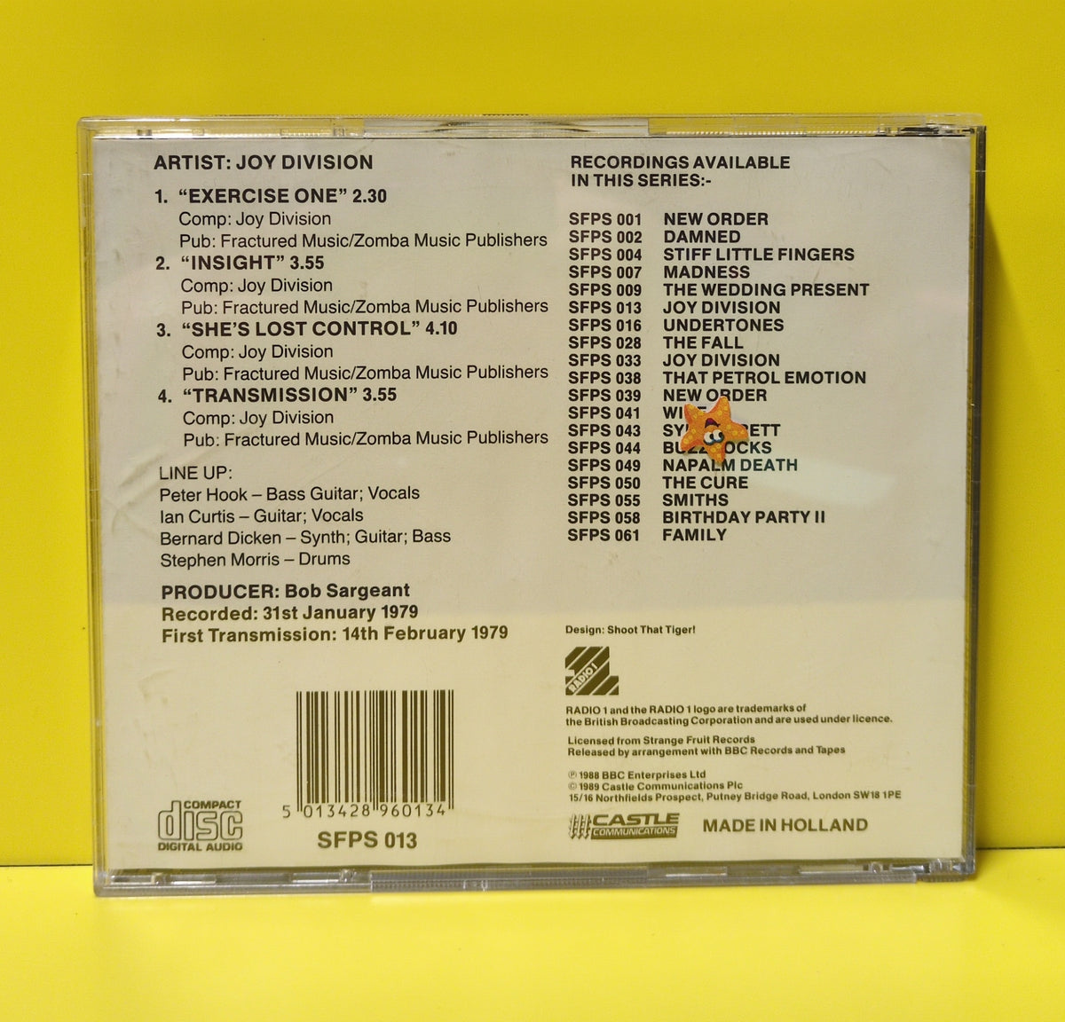 Joy Division - The Peel Sessions - SFPS 013 Used - EX - CDs - Repress
