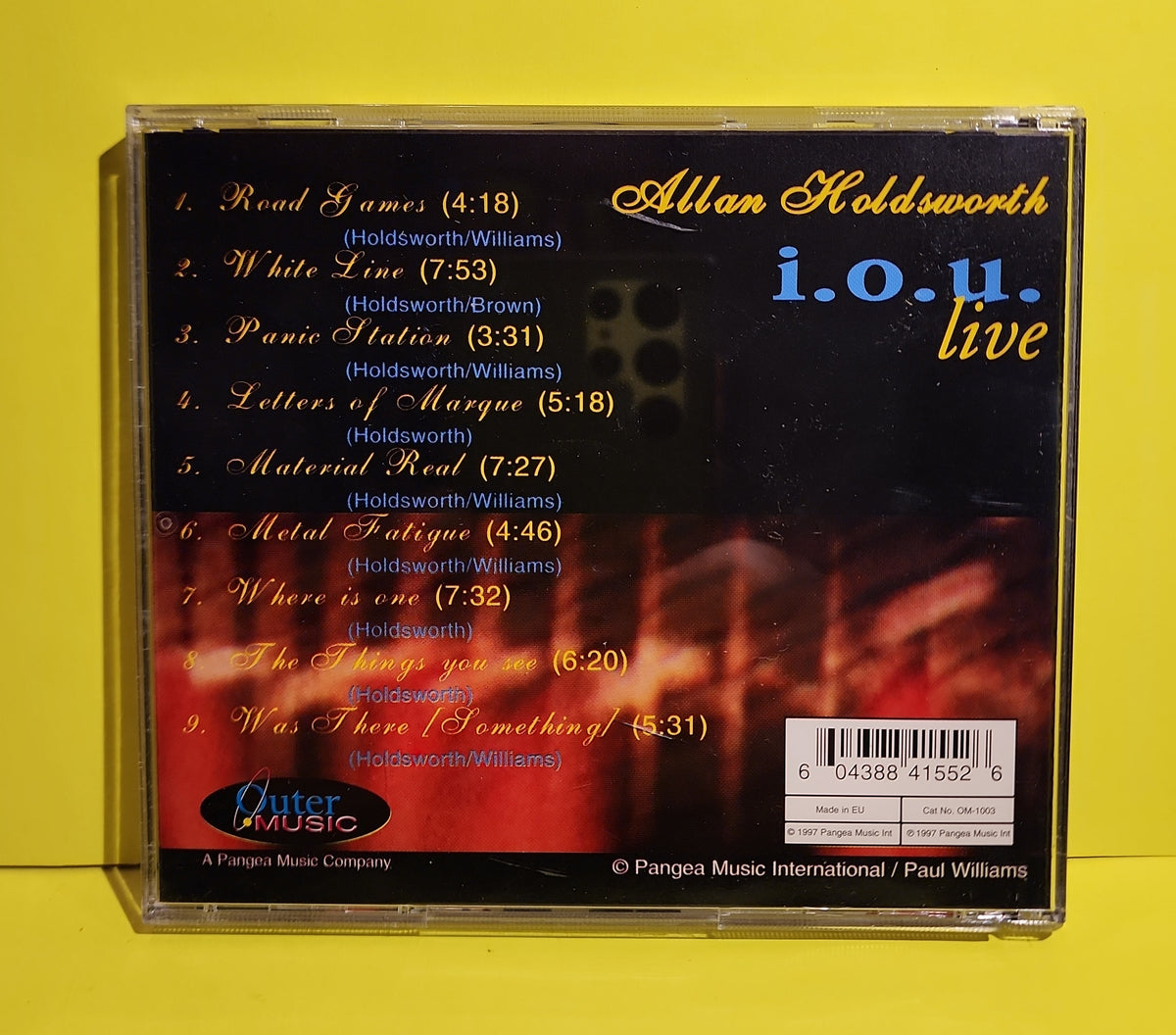 Allan Holdsworth - i. o. u. Live - 1997 - OM-1003 Used - EX - CDs