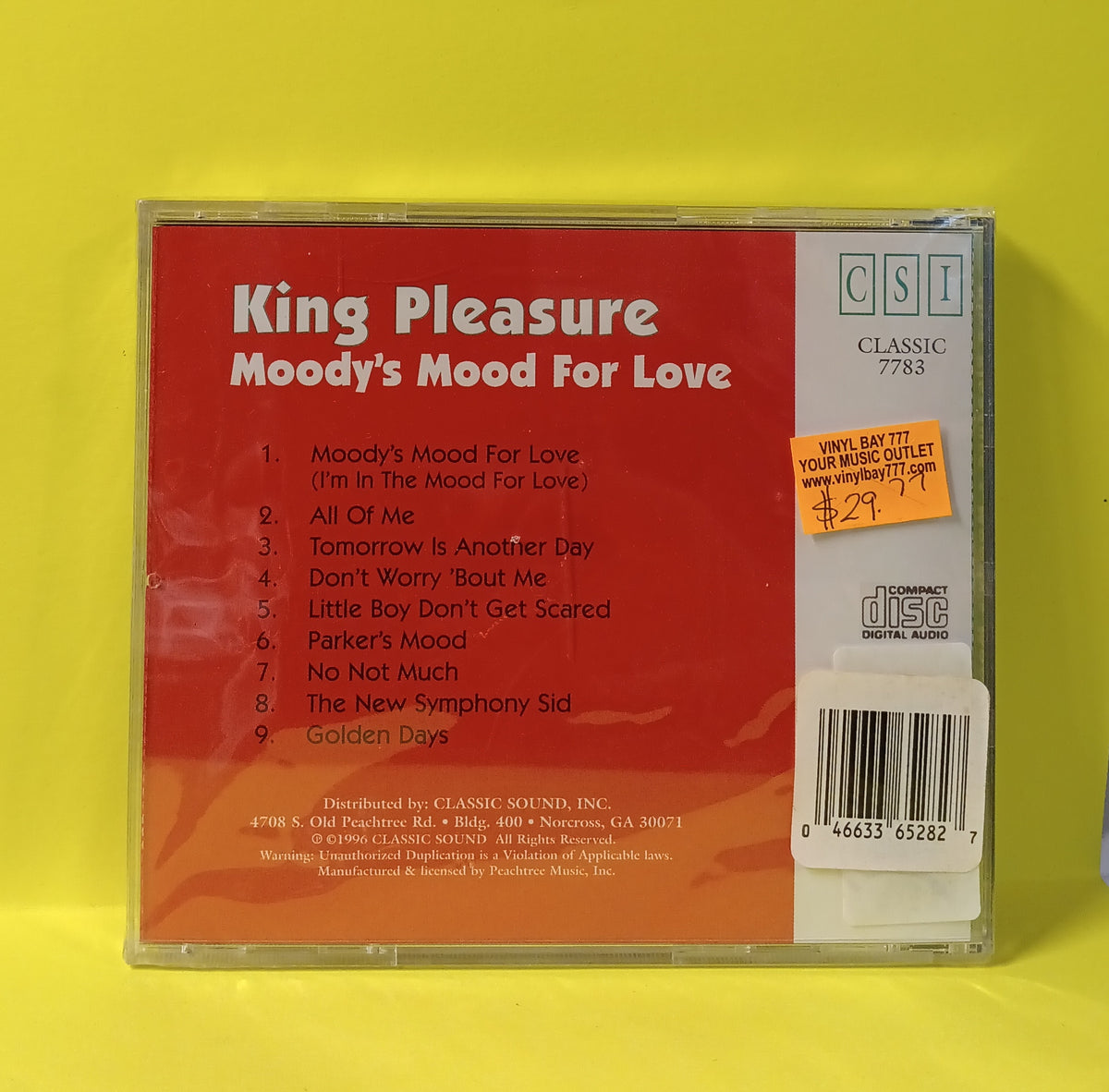 King Pleasure - Moody's Mood For Love - 1996 - Classic 7783 New - Sealed - CDs