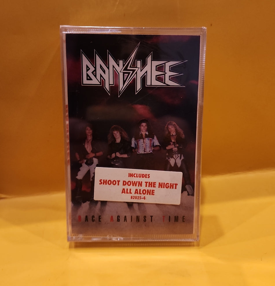 Banshee - Race Against Time - 1989 - 7 82025-4 New - Sealed - cassettes