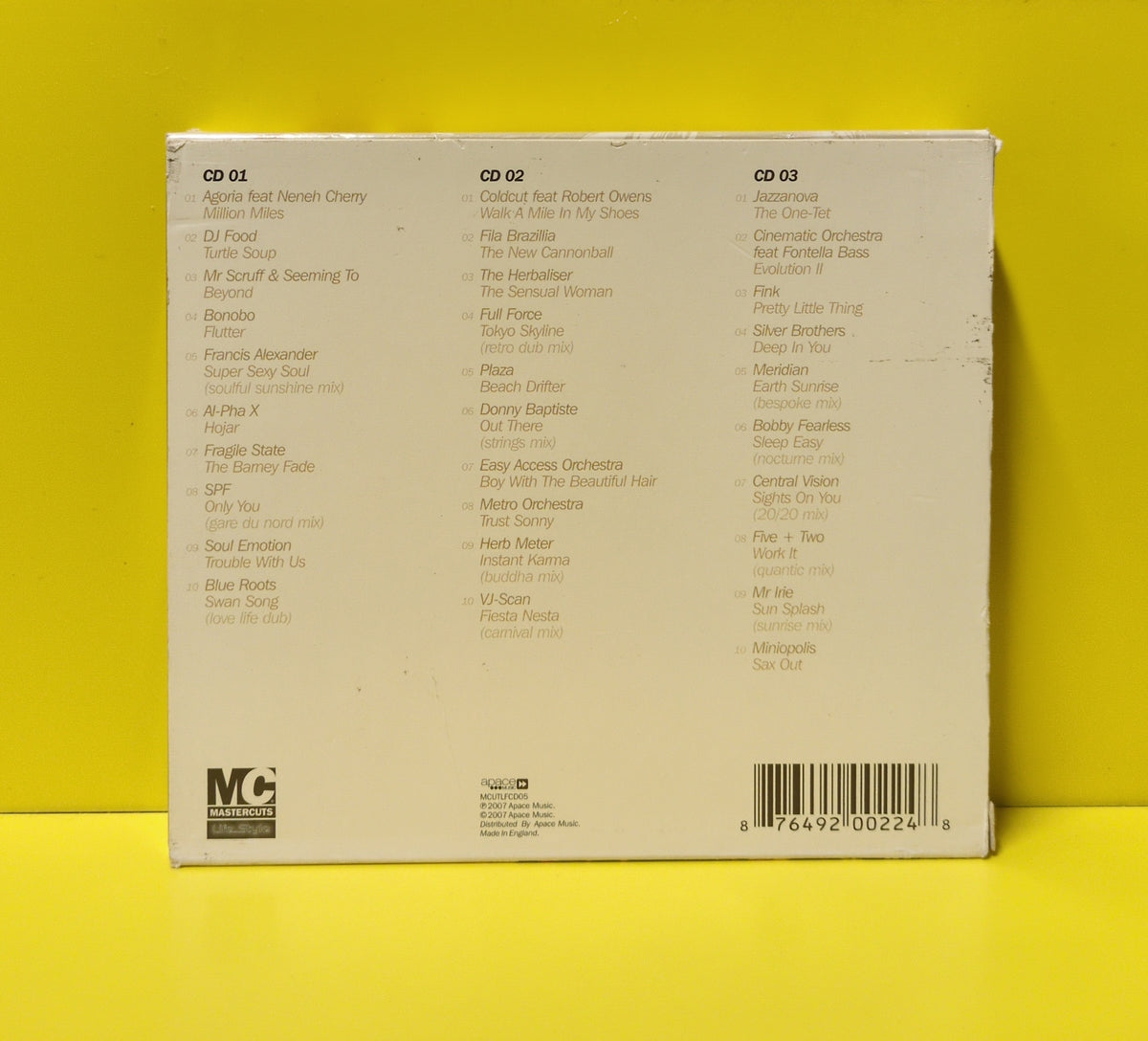 Various - Mastercuts Life..Style Chilled Lounge - 2007 - MCUTLFCD05 Used - EX - 3xCD Box Set