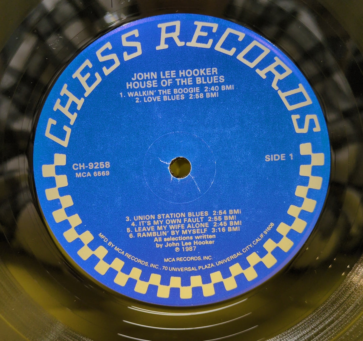 John Lee Hooker - House Of The Blues - 1987 - CH-9258 Used - VG++ - Vinyl