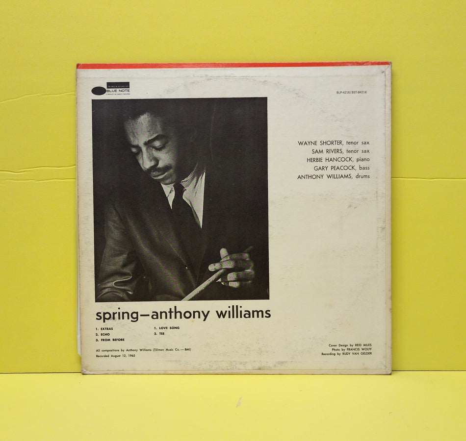 Anthony Williams - Spring - 1966 - BST 84216 Used - VG+ - Vinyl - Misprint - Reissue