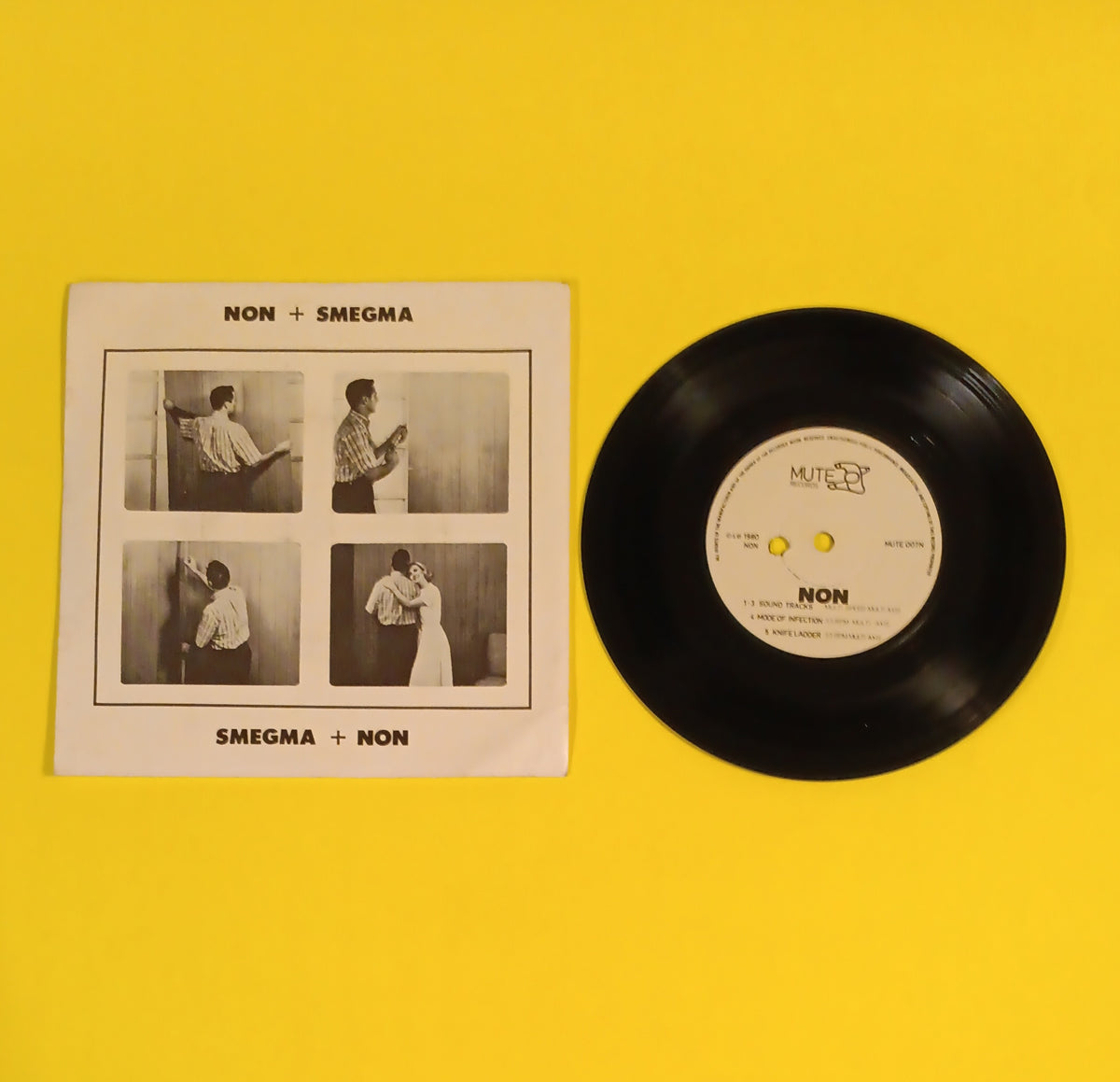 Smegma + Non - NON + Smegma (UK 7") - 1980 - MUTE007 Used - VG+ - Vinyl