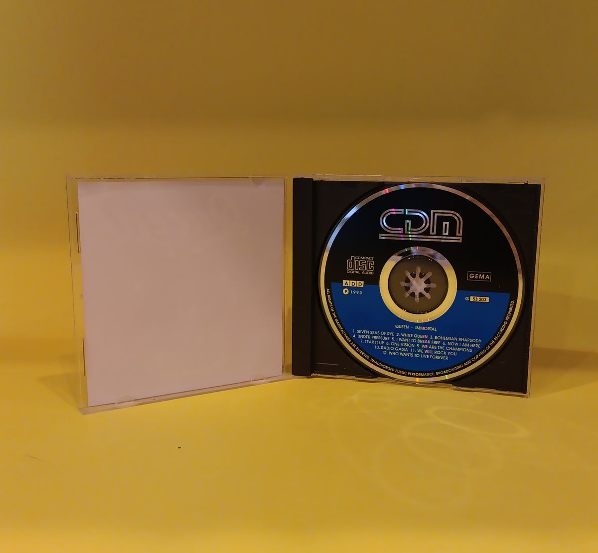 Queen - Immortal (Israel) - 1993 - G 53 203 Used - EX - CDs