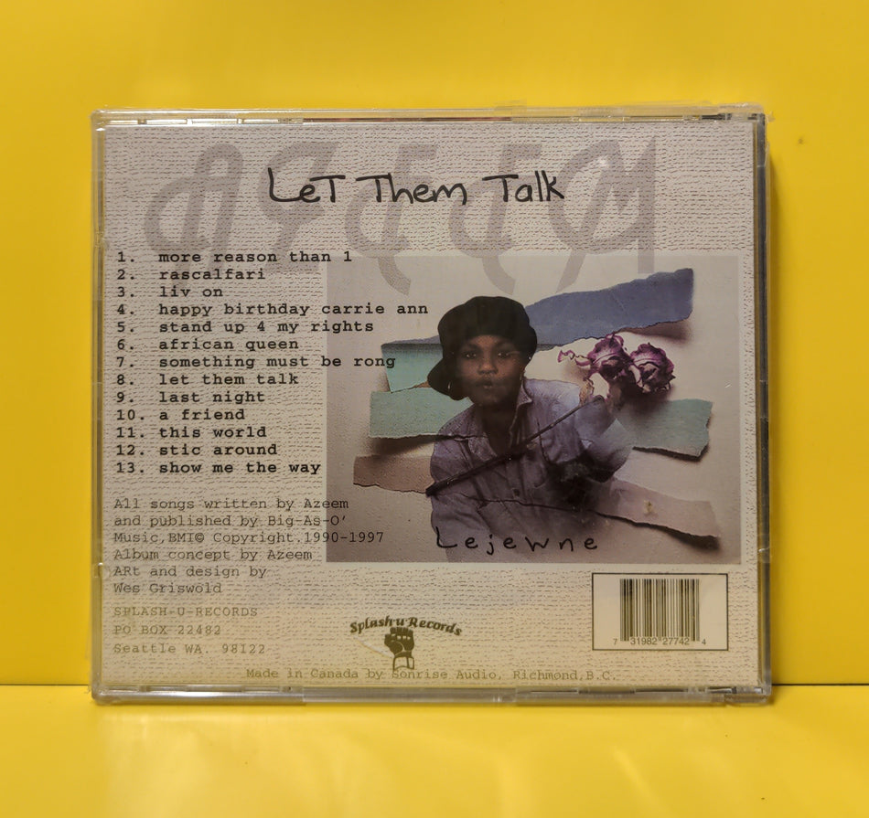 Azeem - Let Them Talk - SP-CD.101 New - Sealed - CDs