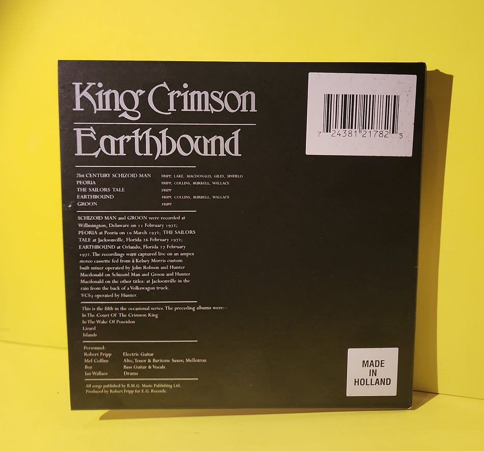 King Crimson - Earthbound - 2002 - CDVKCX11 Used - EX - CDs - HDCD - Reissue - Remastered