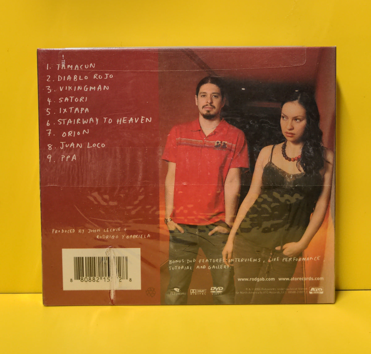 Rodrigo Y Gabriela - Rodrigo Y Gabriela - 2007 - ATO0030 New - Sealed - CDs - Bonus DVD