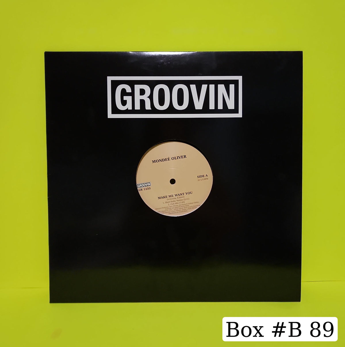 Mondee Oliver - Make Me Want You (Italy 12") - 2018 - GR 1233 New - NM - Vinyl