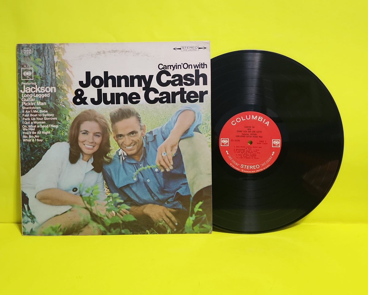 Johnny Cash & June Carter - Carryin' On With Johnny Cash & June Carter - 1967 - CS 9528 Used - EX - Vinyl