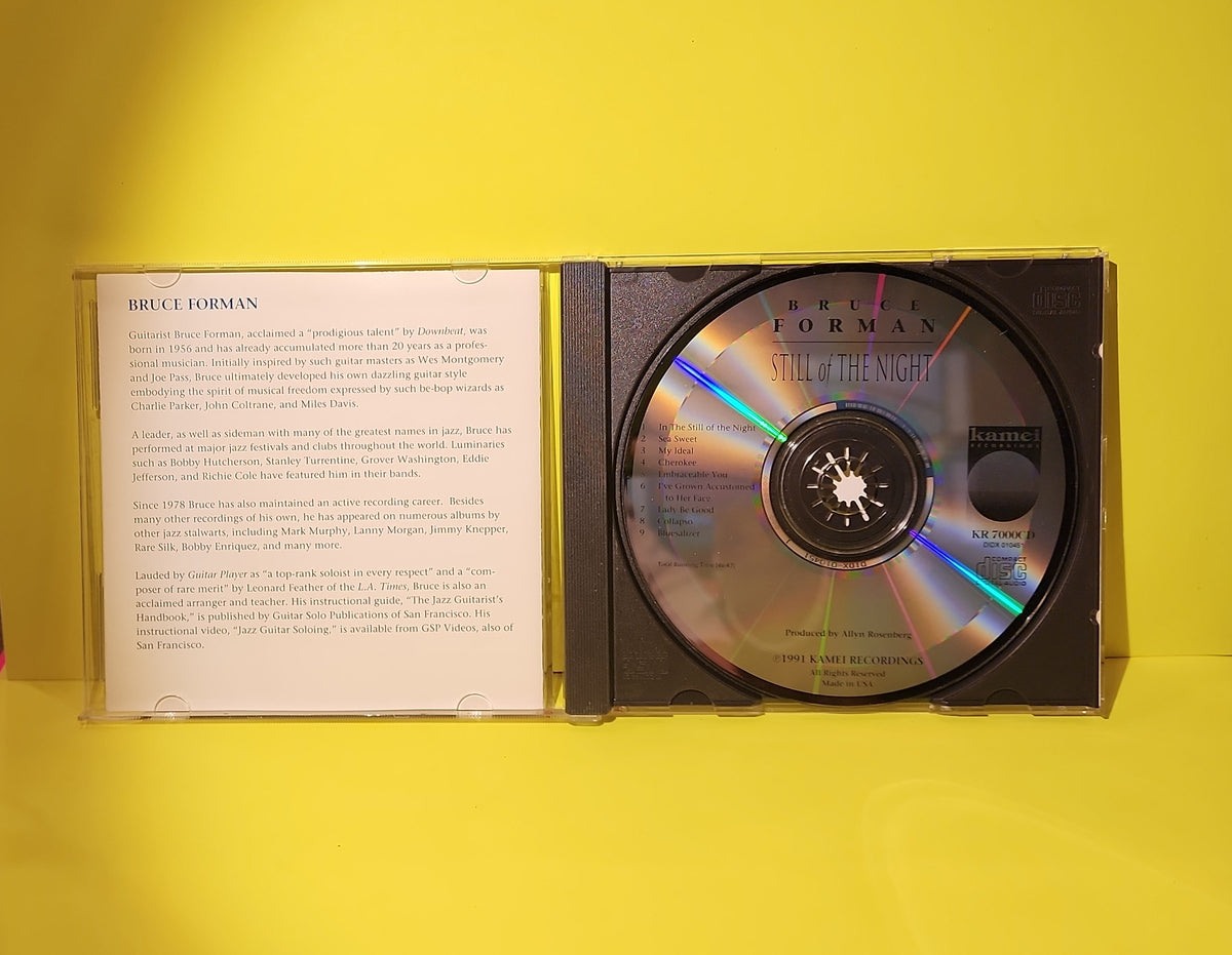 Bruce Forman Featuring John Clayton, Jr. &  Albert "Tootie" Heath - Still Of The Night - 1991 - KR 7000CD Used - VG++ - CDs
