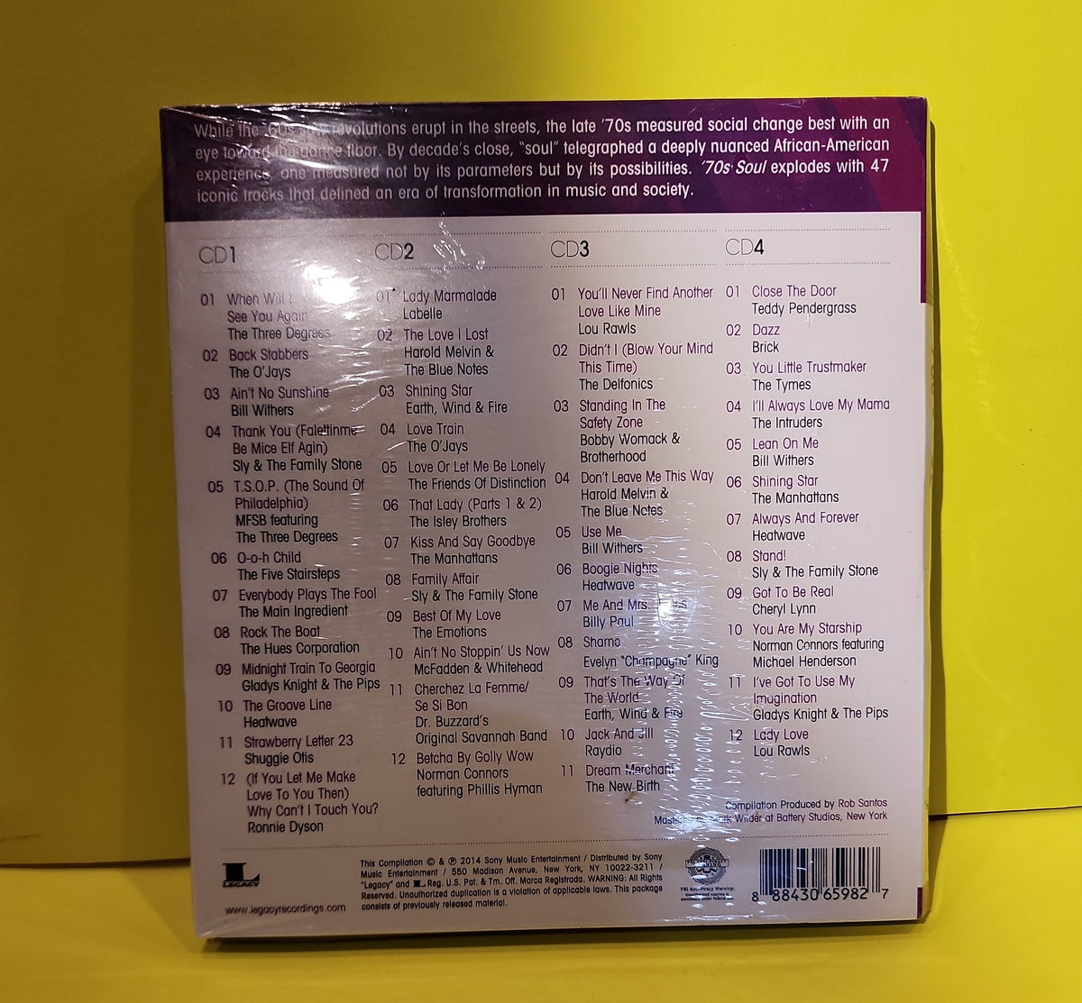 Various - '70s Soul: The Box Set Series - 2014 - 88843065982 New - Sealed - CDs