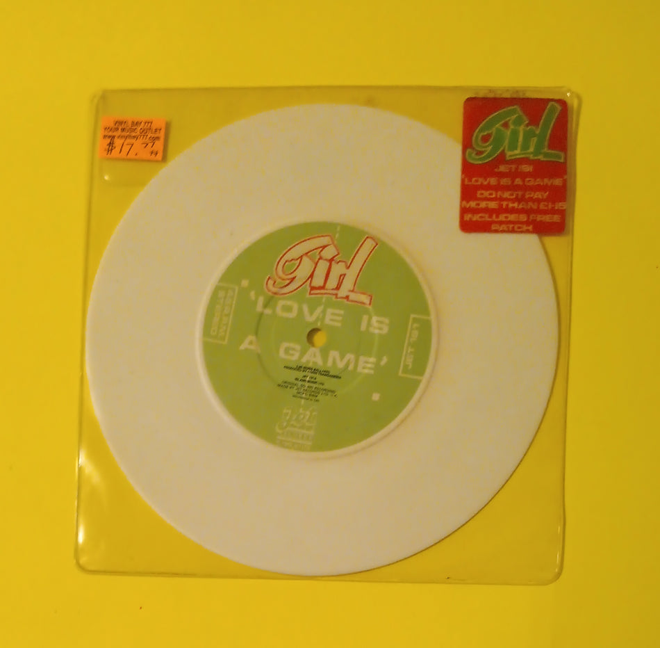 Girl - Love Is A Game / Little Miss Ann - 1980 - JET191 New - VG++ - 7" White Color Vinyl