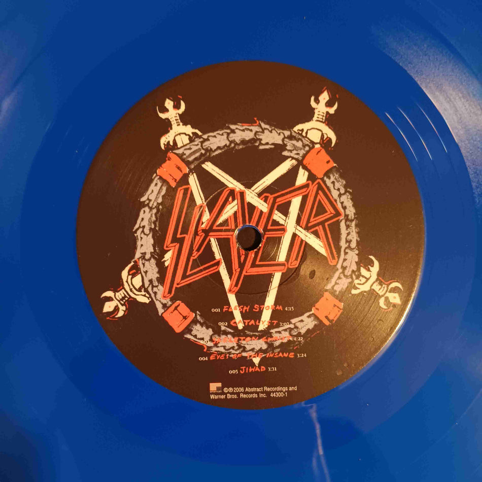 Slayer - Christ Illusion (Germany Blue Unofficial Release) - 2024 - 44300-1 Used - EX - Vinyl