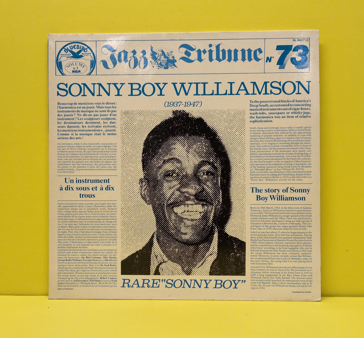 Sonny Boy Williamson - Rare "Sonny Boy" (1937-1947) - 1988 - NL 90027 (2) Used - VG++ - Vinyl