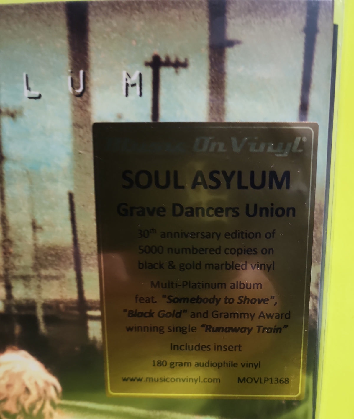 Soul Asylum  - Grave Dancers Union - 2022 - MOVLP1368 New - Sealed - Vinyl