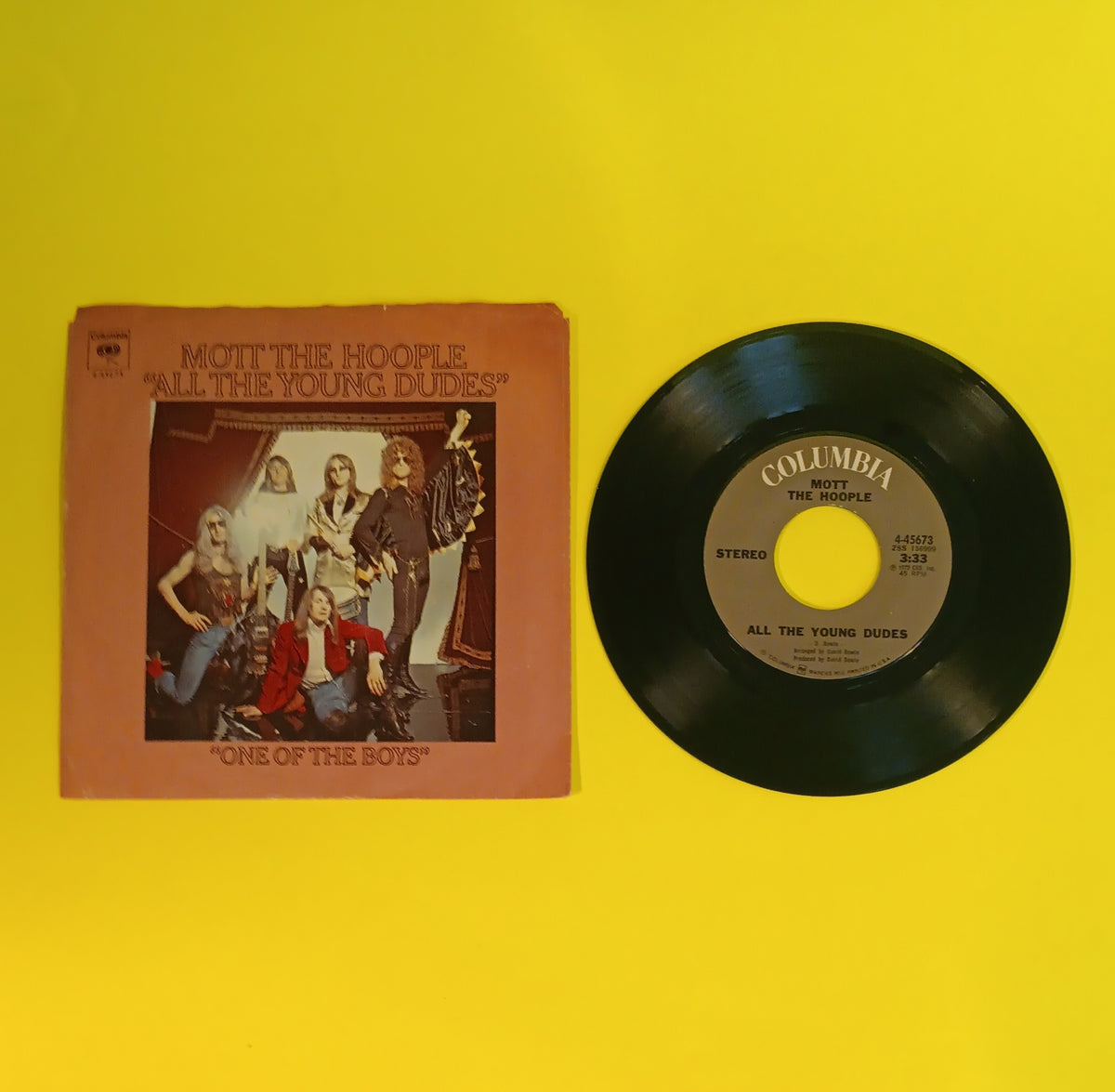 Mott the Hoople - All the Young Dudes 7" - 1972 - 4-45673 Used - VG+ - Vinyl