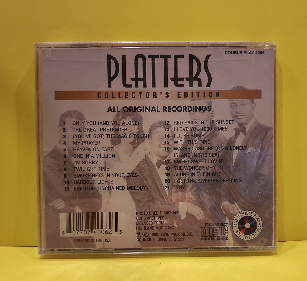 Platters  - Golden Classics: 21 Original Music Recording  - 1996 - Double Play 4006 New - Sealed - CDs