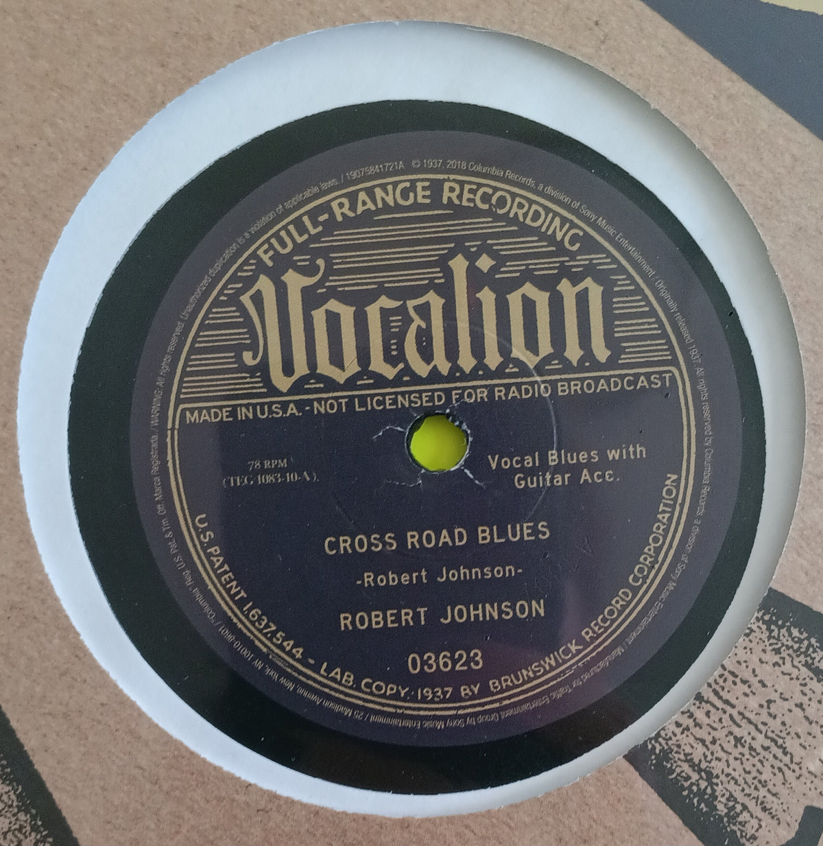 Robert Johnson - Cross Road Blues / Ramblin' On My Mind - 2018 - 03623 New - Sealed - RSD 10"  Vinyl