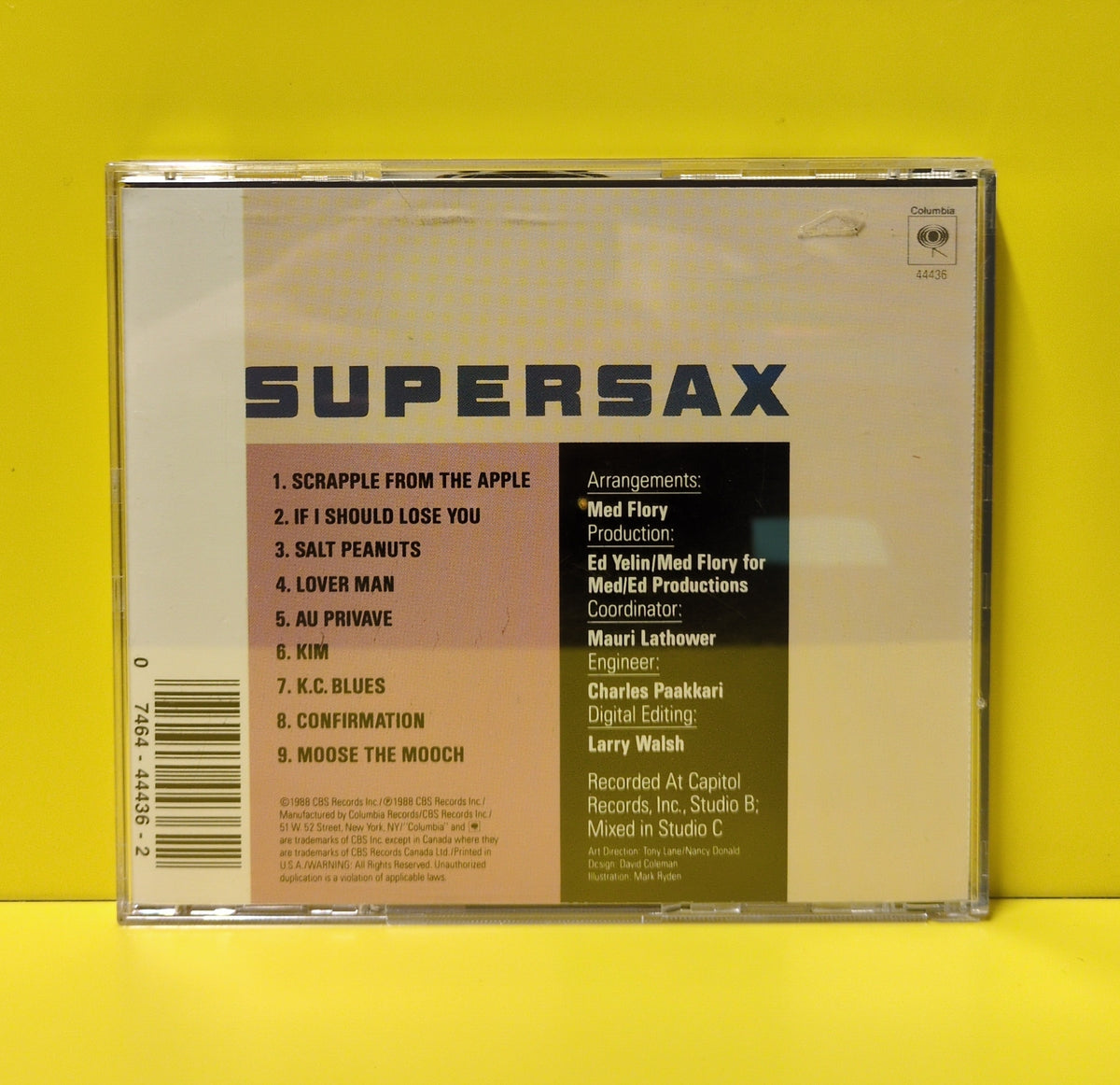 Supersax - Stone Bird - 1988 - CK 44436 Used - EX - CDs