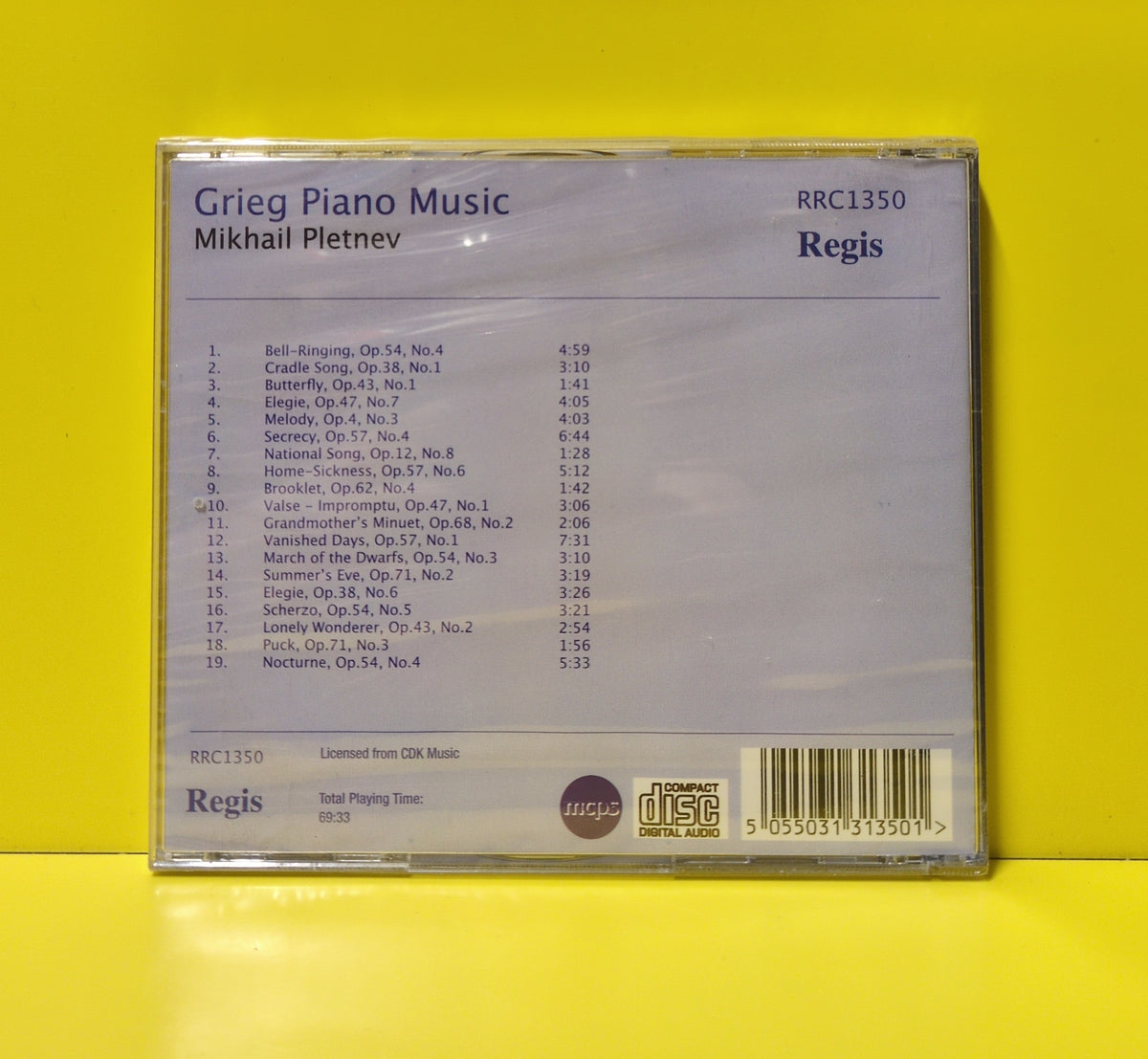 Mikhail Pletnev, E Grieg - Grieg Piano Music - 1990 - RRC 1350 New - Sealed - CDs