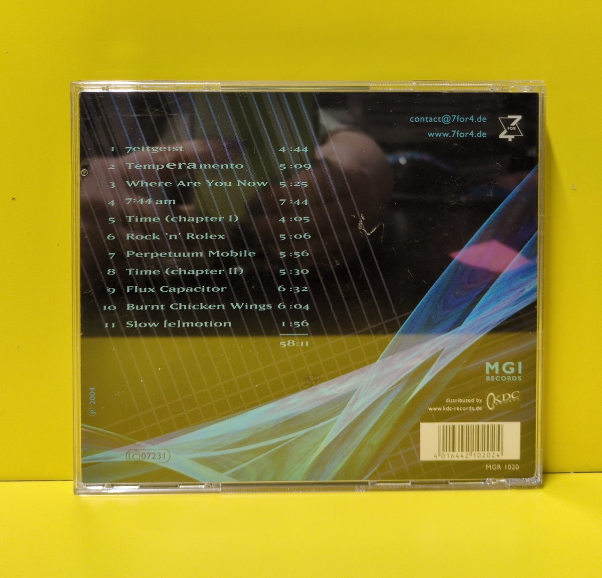 7 for 4 - Time - 2004 - MGR 1020 Used - EX - CDs