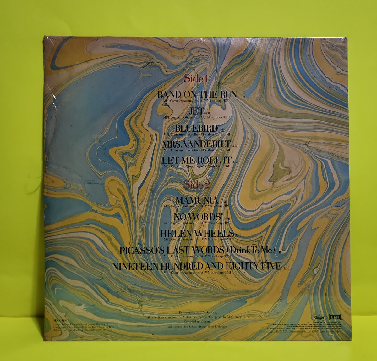 Paul McCartney & Wings - Band On The Run Picture Disc  - 1978 - SEAX-11901 New - Sealed - Vinyl