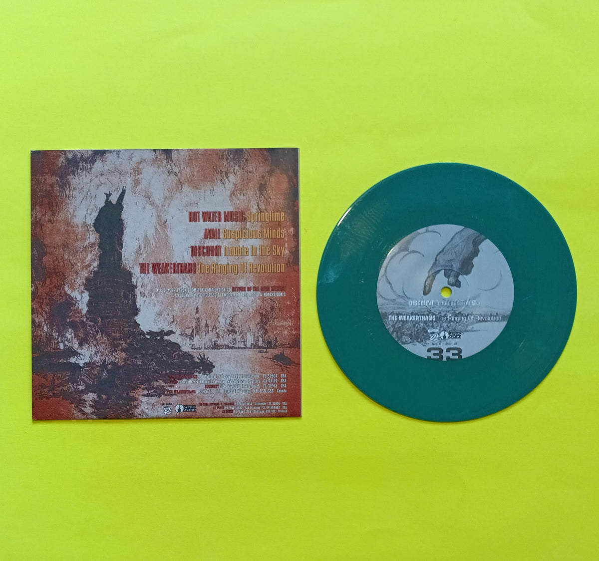 Various - Read Army Faction (Limited Green Punk 7") - 2000 - NIR 091 Used - EX - Vinyl