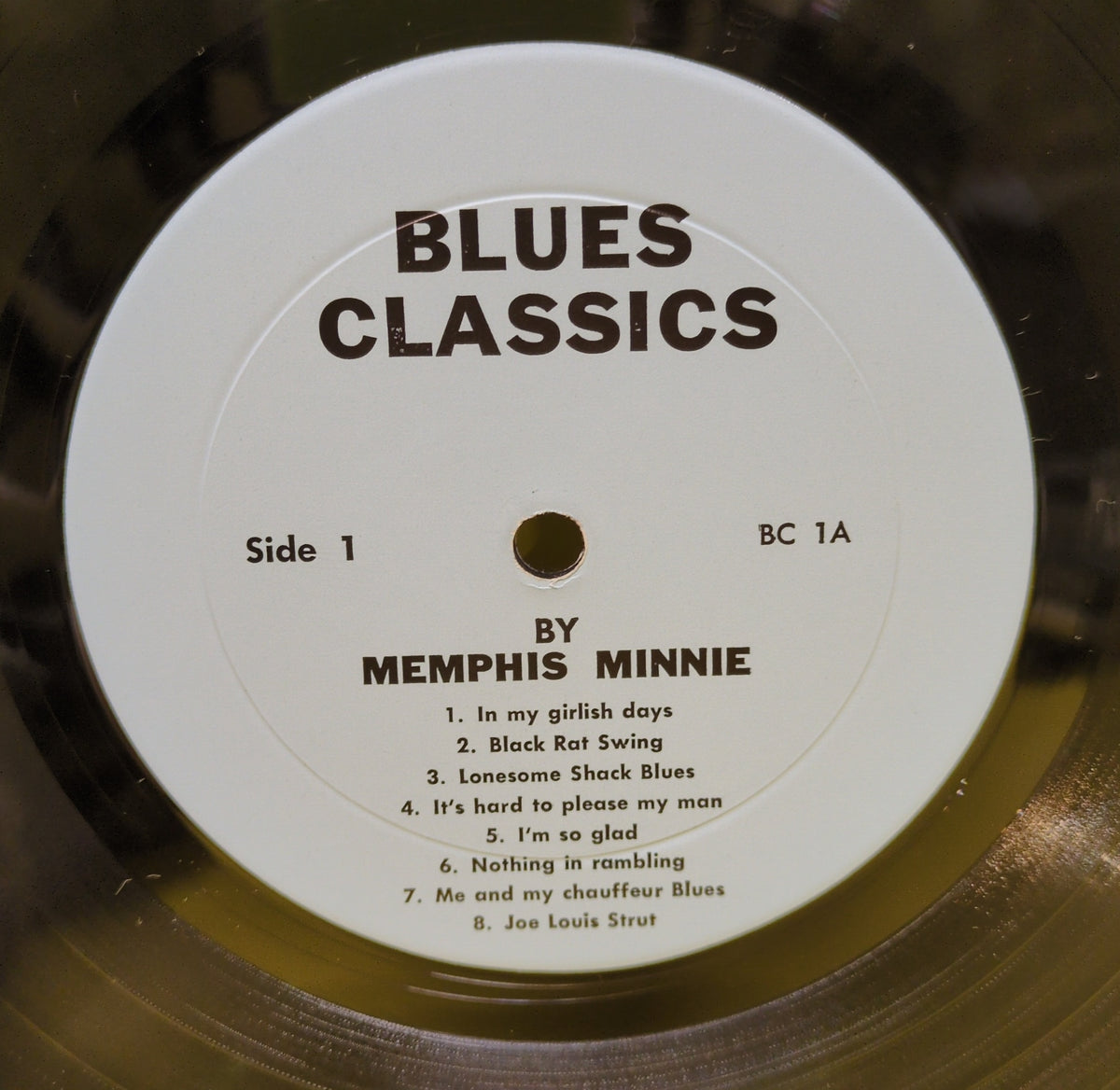 Memphis Minnie - Blues Classics By Memphis Minnie - 1964 - BC 1 Used - VG++ - Vinyl