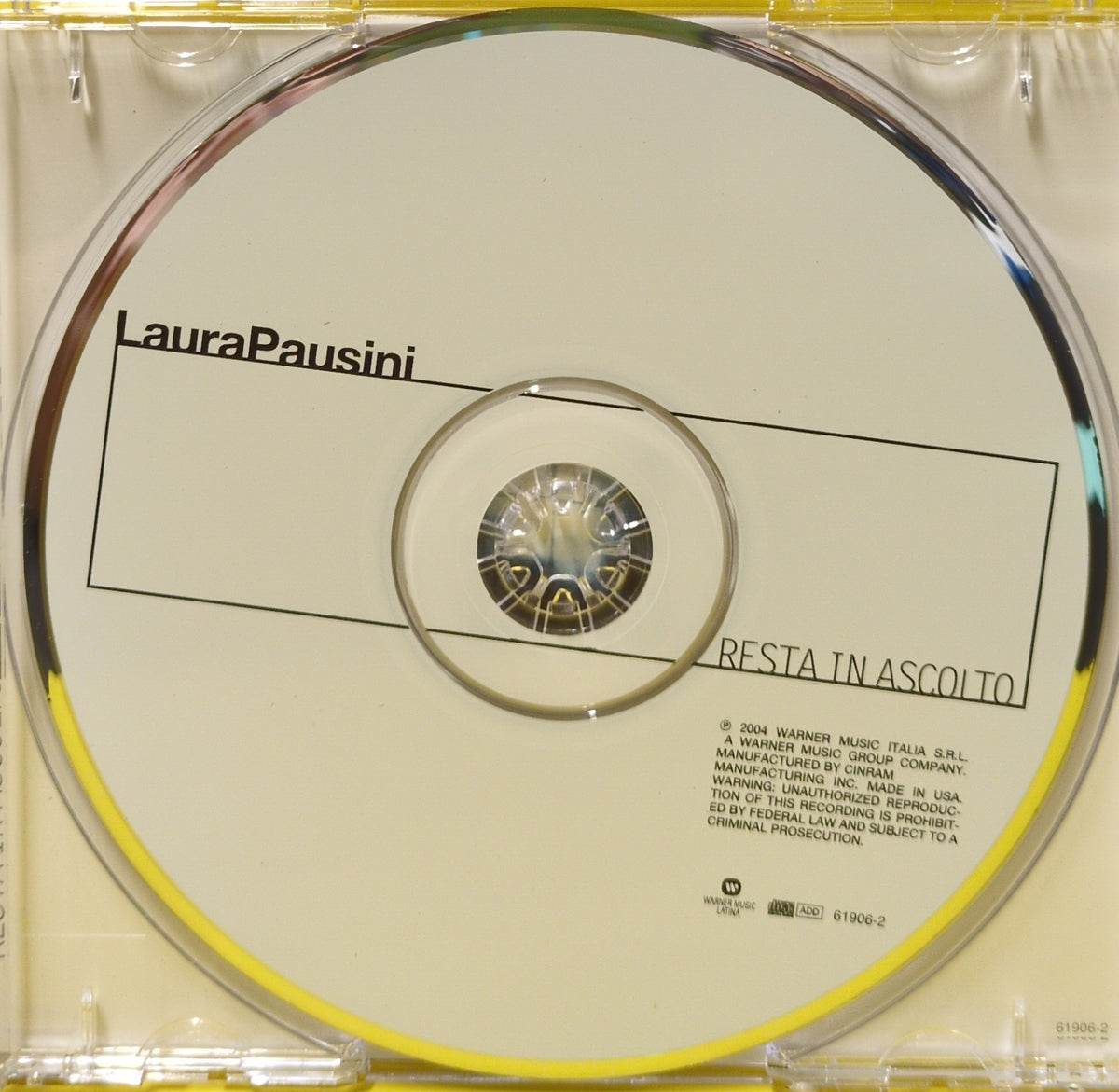 Laura Pausini - Resta In Ascolto - 2004 - 61906 2 Used - EX - CDs