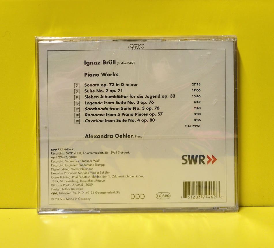 Ignaz Brüll, Alexandra Oehler - Piano Works - 2009 - 777 446-2 New - Sealed - CDs