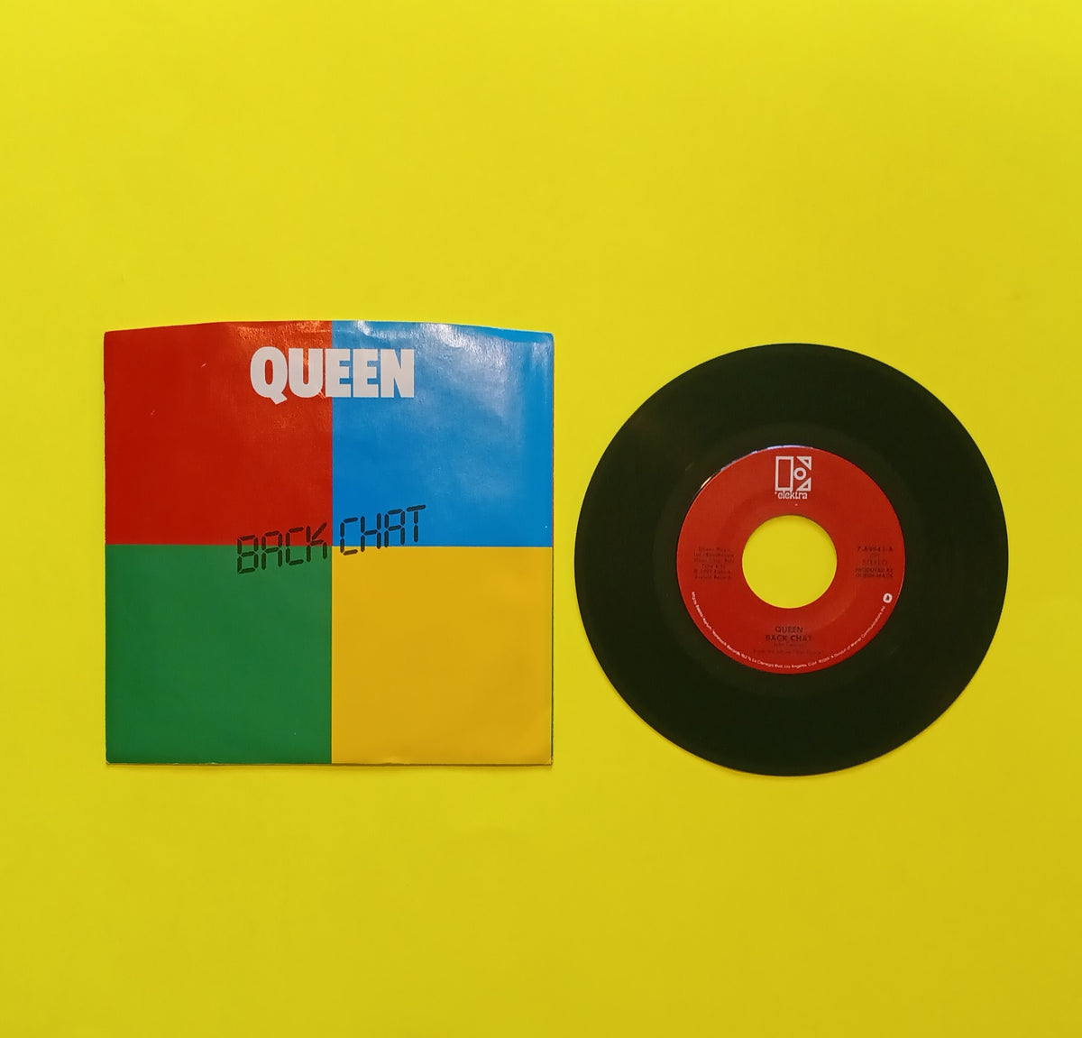 Queen - Back Chat / Staying Power 7" - 1982 - 7-69941 Used - EX - Vinyl