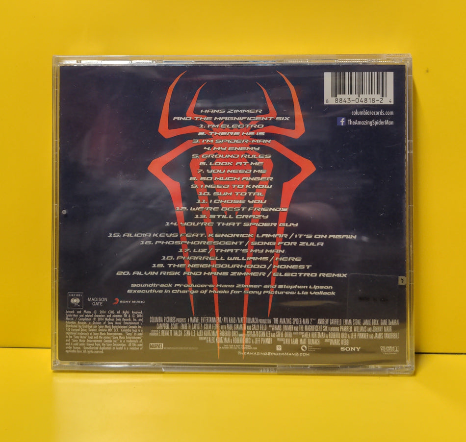 Hans Zimmer And The Magnificent Six Featuring Pharrell Williams And Johnny Marr - The Amazing Spider-Man 2 (The Original Motion Picture Soundtrack) - 2014 - 88843 04818 2 New - Sealed - CDs