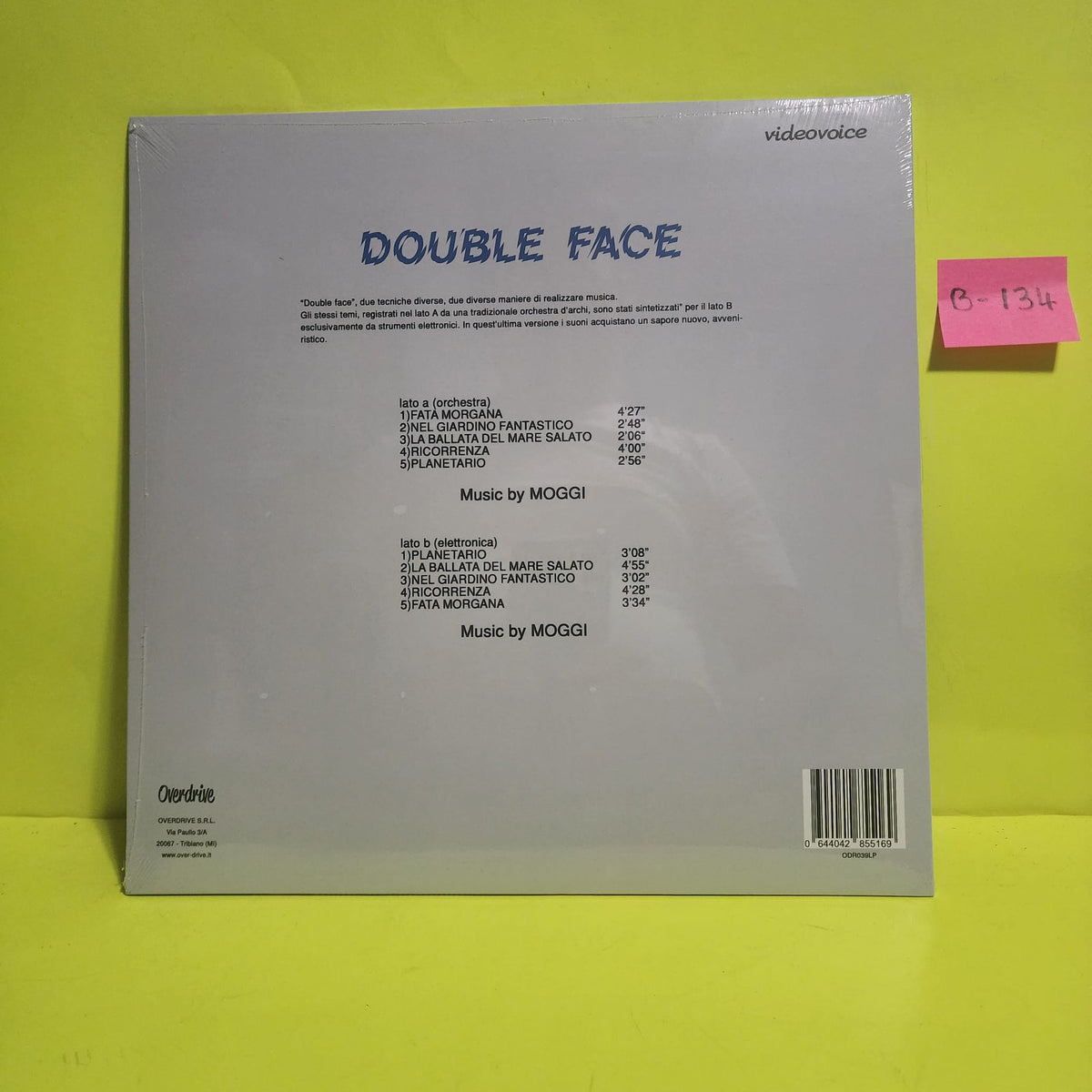 Moggi - Double Face - 2017 - ODR039LP New - Sealed - Vinyl