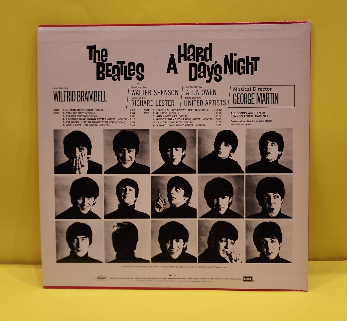 The Beatles  - A Hard Day's Night / Mono, Rainbow Label. - 1983 - SW-11921 Used - EX - Vinyl