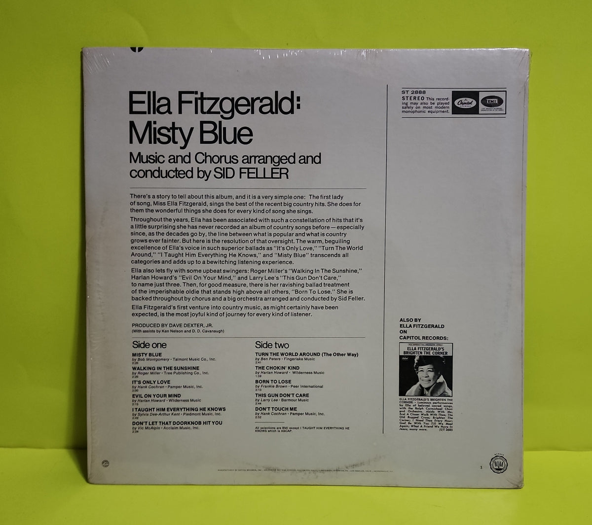 Ella's Fitzgerald  - Misty Blue - 1968 - ST-2888 New - Sealed - Vinyl