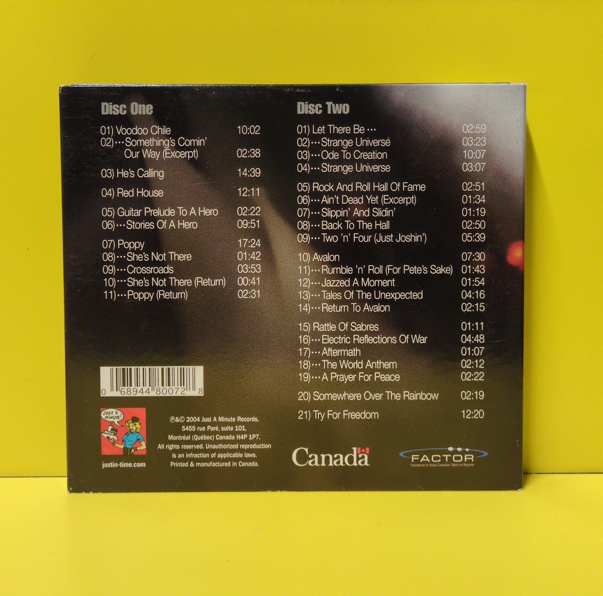 Frank Marino & Mahogany Rush - Real Live! - 2004 - MIN 007-2 Used - EX - 2xCD
