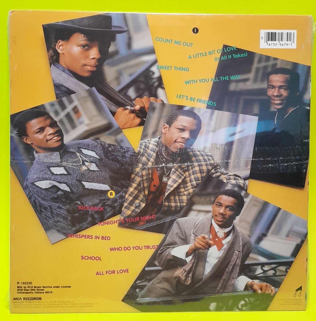 New Edition - All For Love - 1985 - MCA-5679 New - Sealed - Vinyl